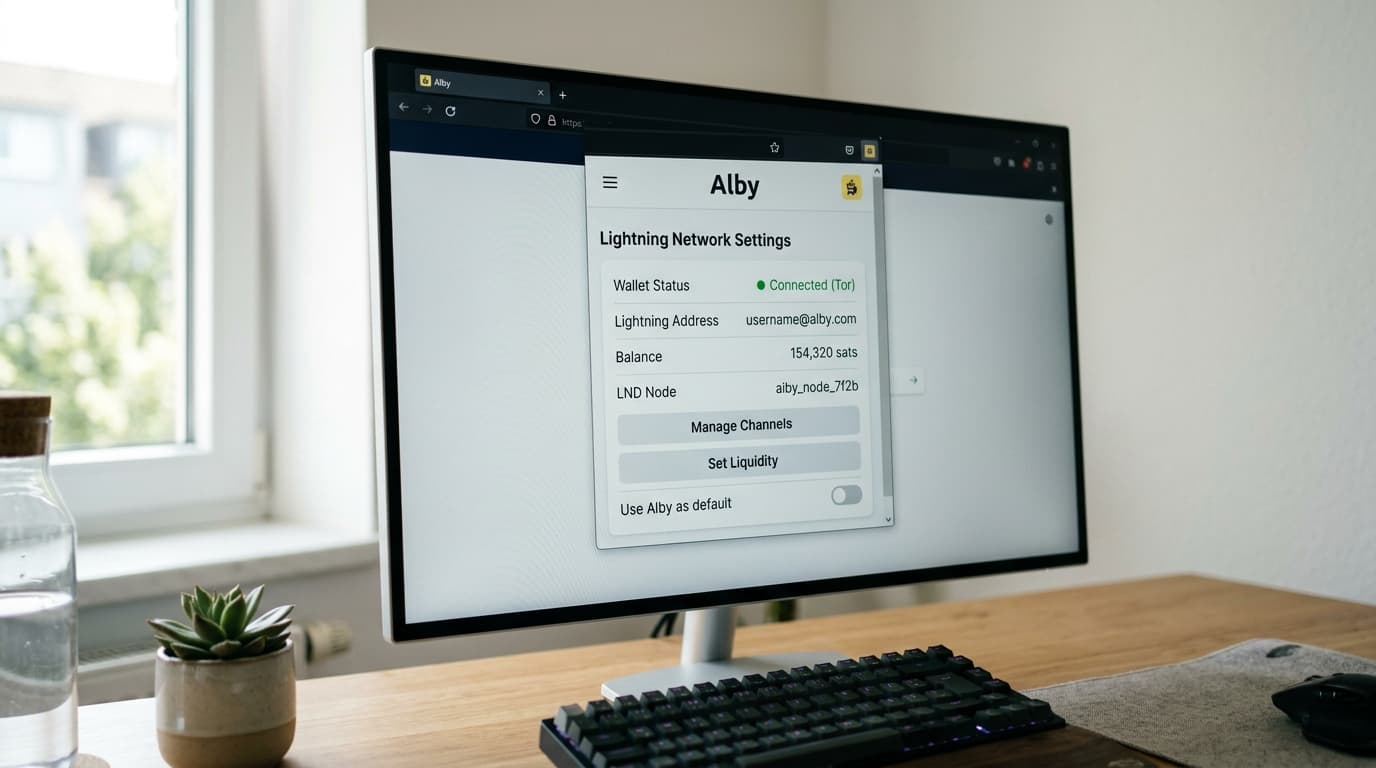 How to Set Up Alby Browser Extension with Your Own Lightning Node
